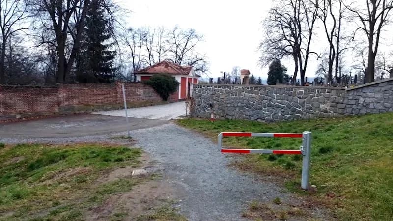 View of Městský park Klášterka in Benešov, CZ
