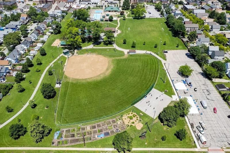 View of Madison Park in Lakewood, OH