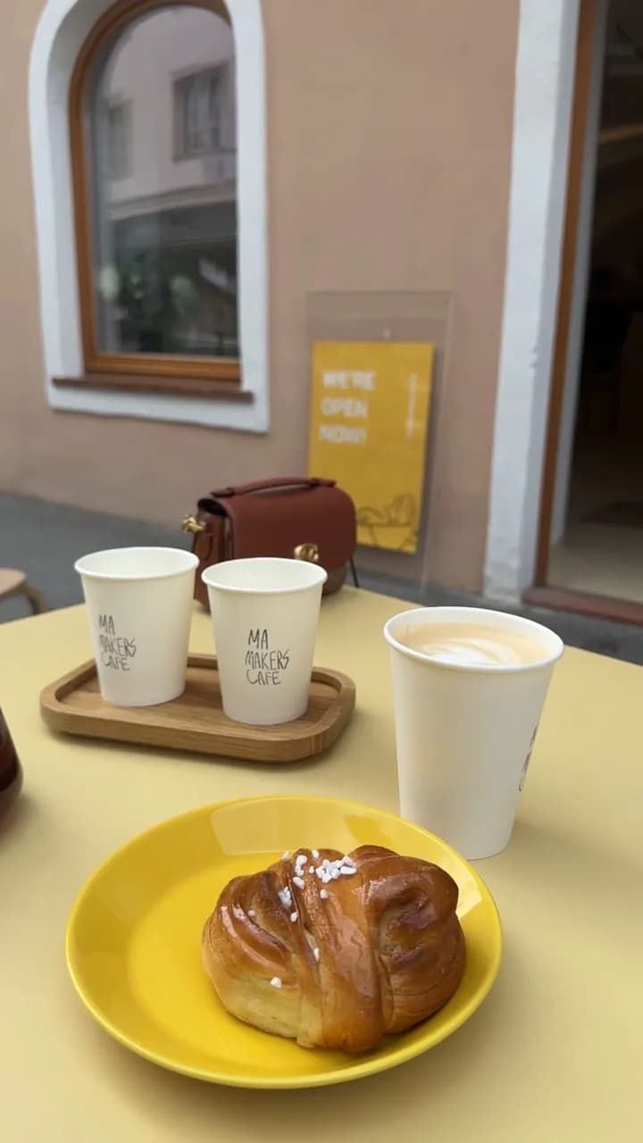 View of Makart Café in Salzburg, SBG