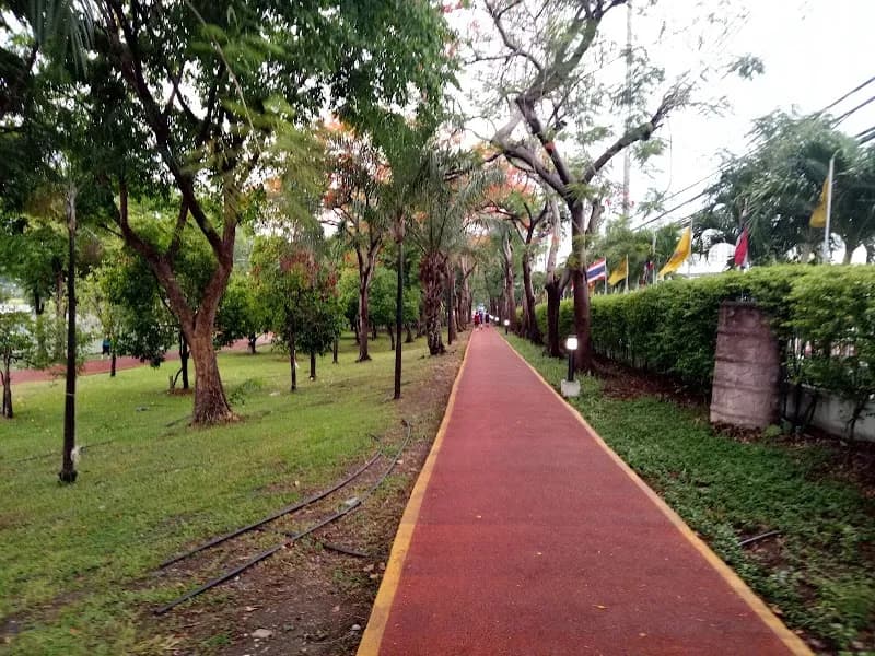 View of Makut Rommayasaran Park in Nonthaburi, BKK