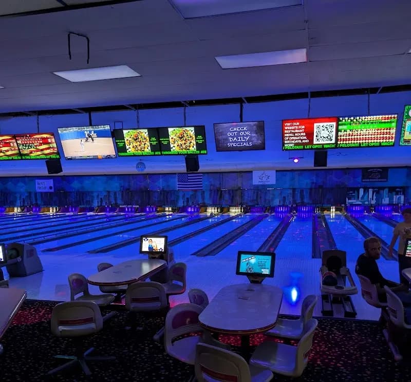 View of Maple City Bowl in Burlington, VT