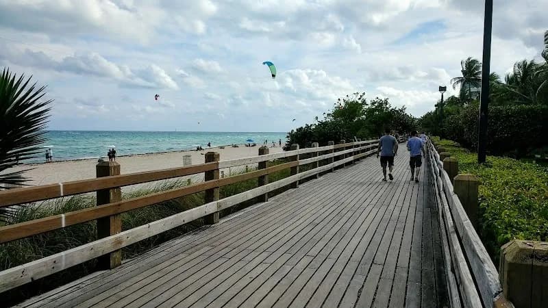 View of Miami Beach Boardwalk in Miami Beach, FL