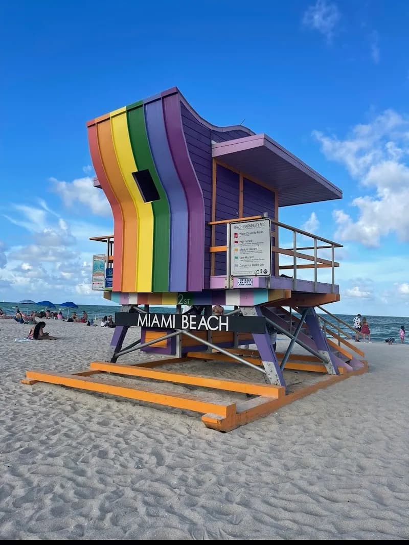 View of Miami Beach Boardwalk in Miami Beach, FL