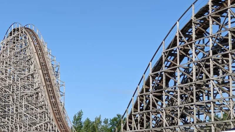 View of Michigan's Adventure Entrance in Clarkston, MI