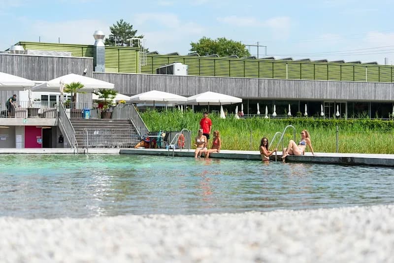 View of Milandia sports and adventure park in Greifensee, ZH
