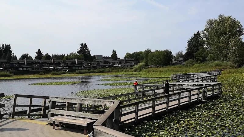 View of Mill Lake Park in Abbotsford, BC