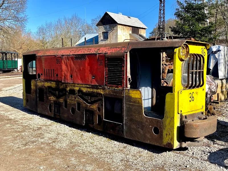View of Mine and industrial railway museum - Solvay quarries in Beroun, CZ