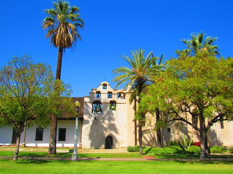 View of Mission San Gabriel Arcángel in City of Industry, CA
