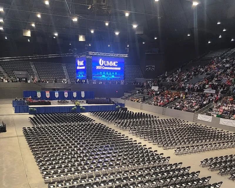 View of Mississippi Coliseum in Jackson, MS