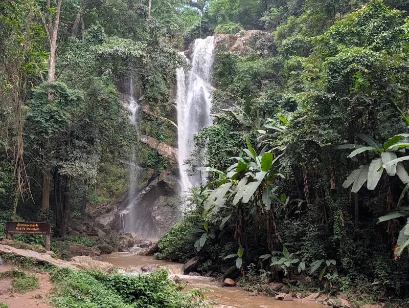 View of Mok Fa Waterfall in Chiang Dao, CM