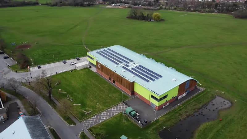 View of Morden Leisure Centre in Merton, London