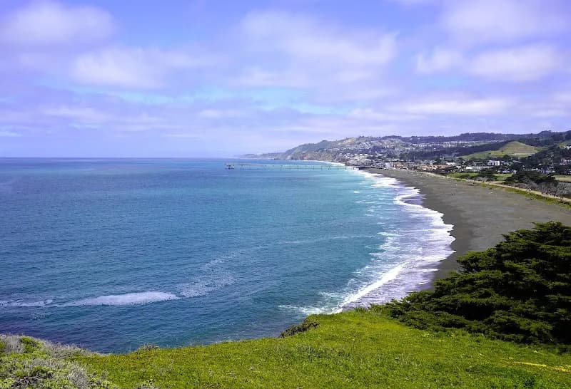 View of Mori Point in Pacifica, CA