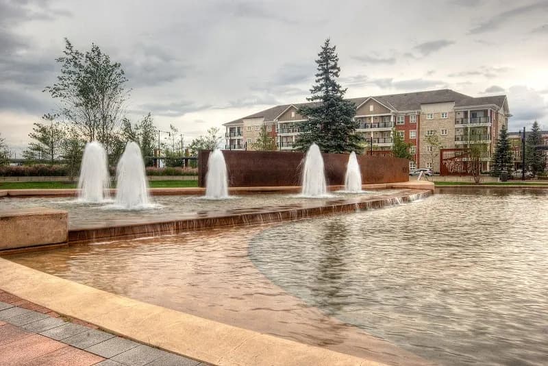 Mount Pleasant Village Square park in Brampton, ON