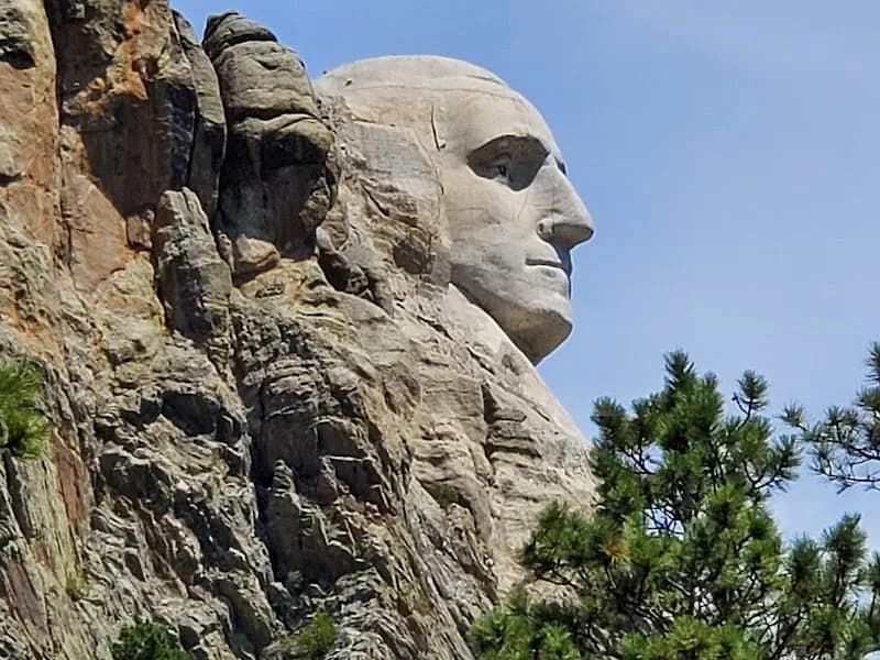 View of Mount Rushmore National Memorial in Rapid City, SD
