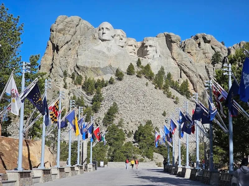 View of Mount Rushmore National Memorial in Rapid City, SD