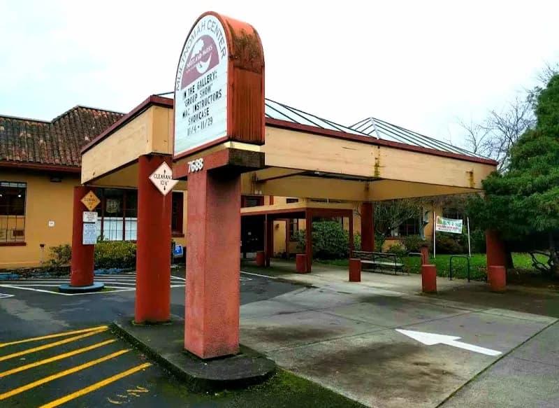 View of Multnomah Arts Center in Multnomah Village, OR