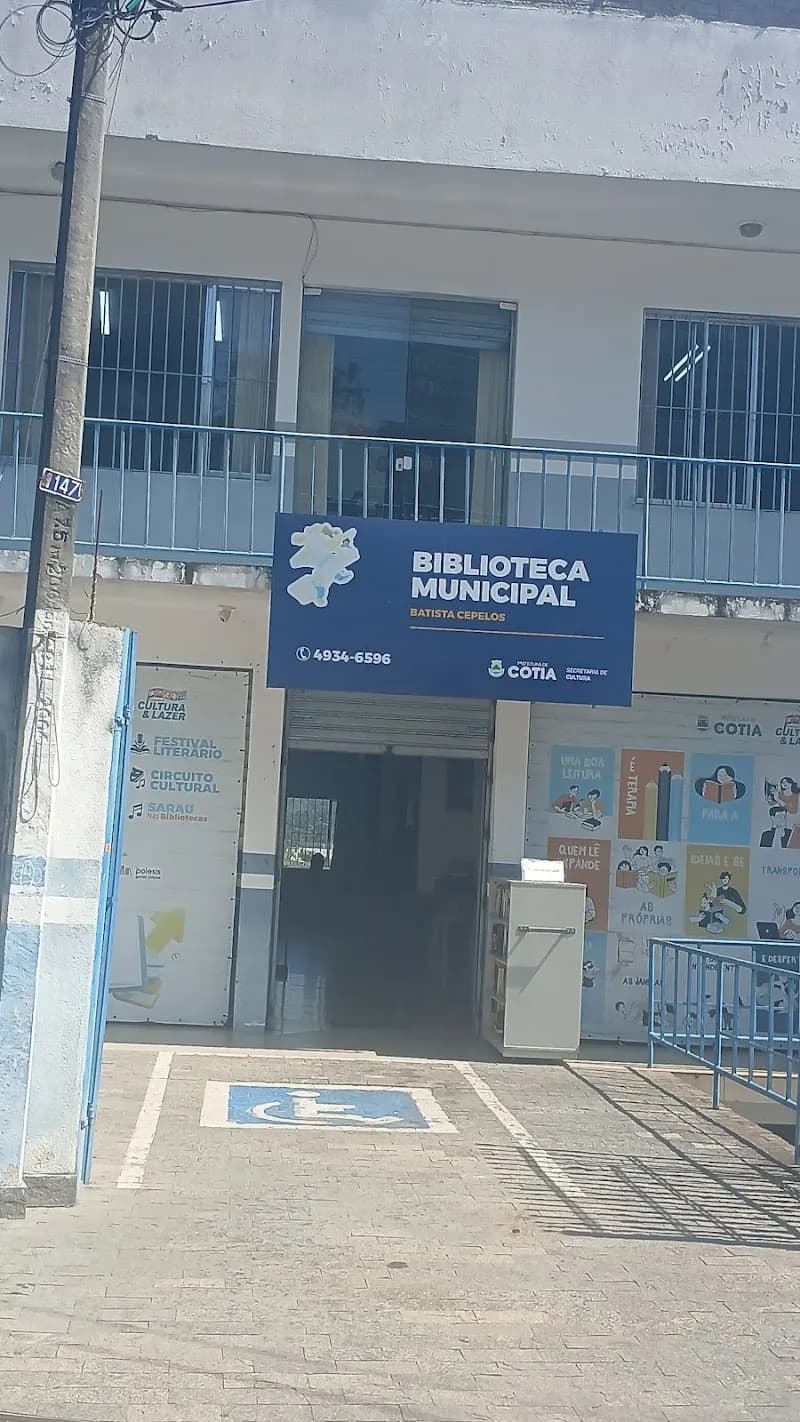 View of Municipal Library Baptist Cepelos in Cotia, SP