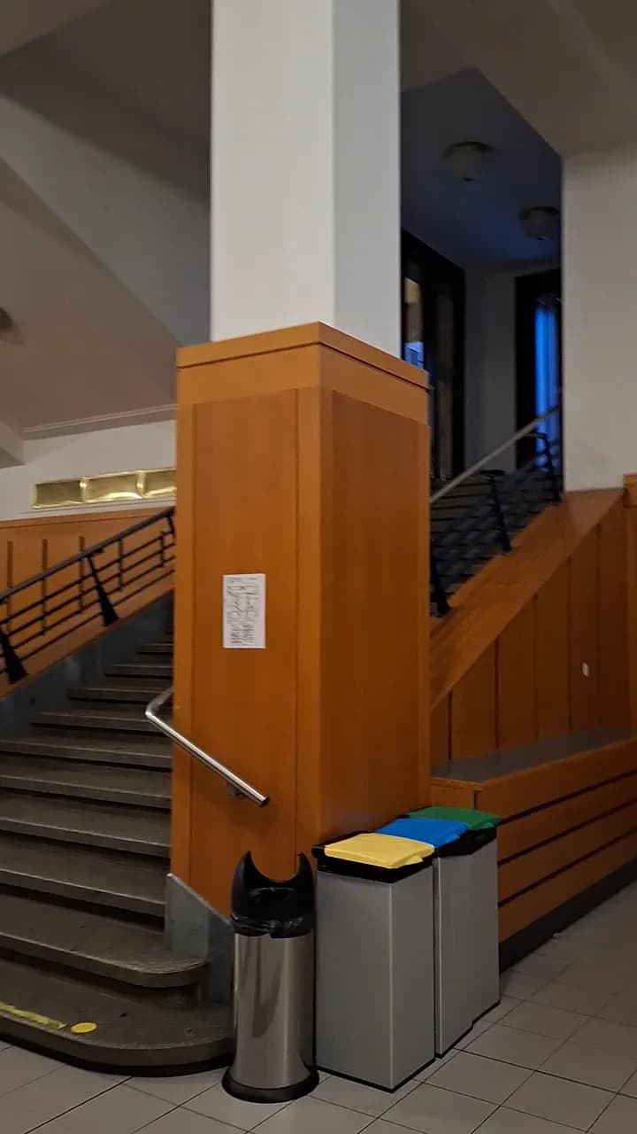 View of Municipal Library of Prague in Vinohrady, CZ