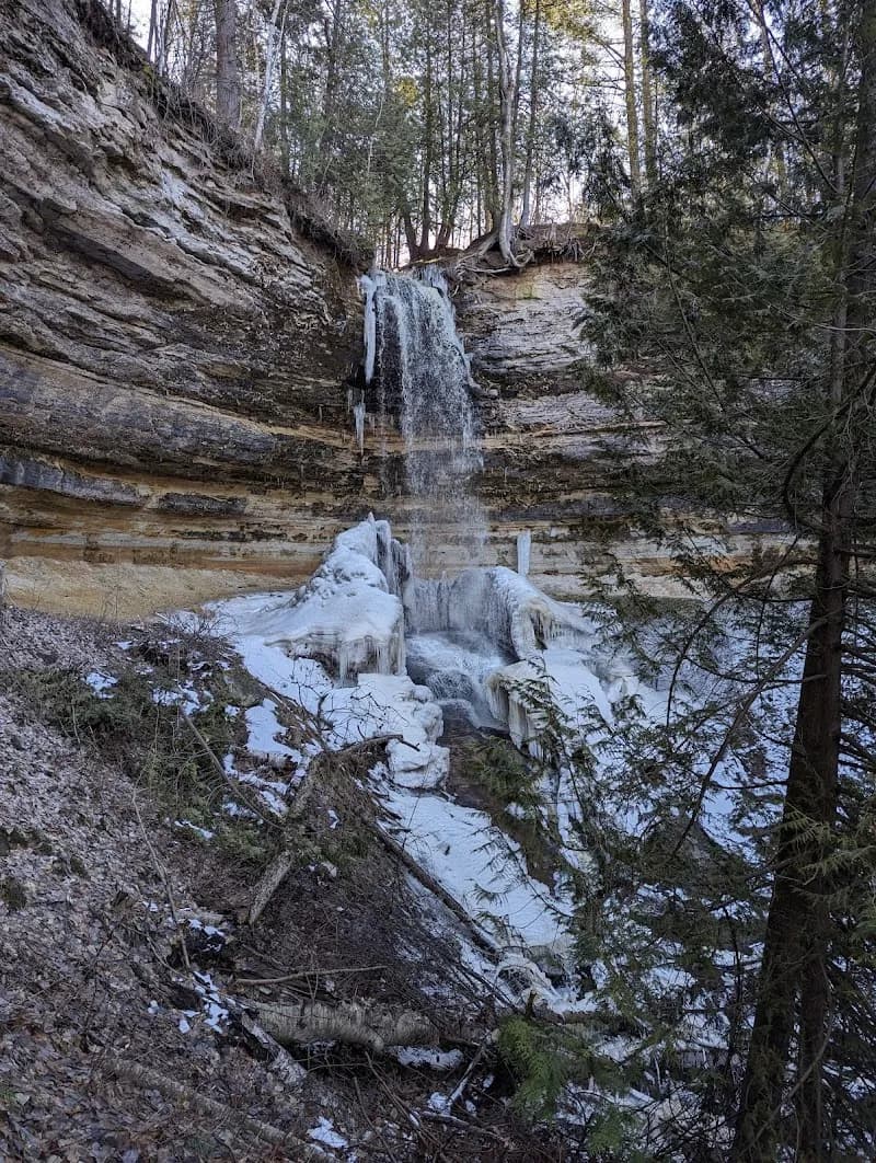 View of Munising Falls in Munising, MI