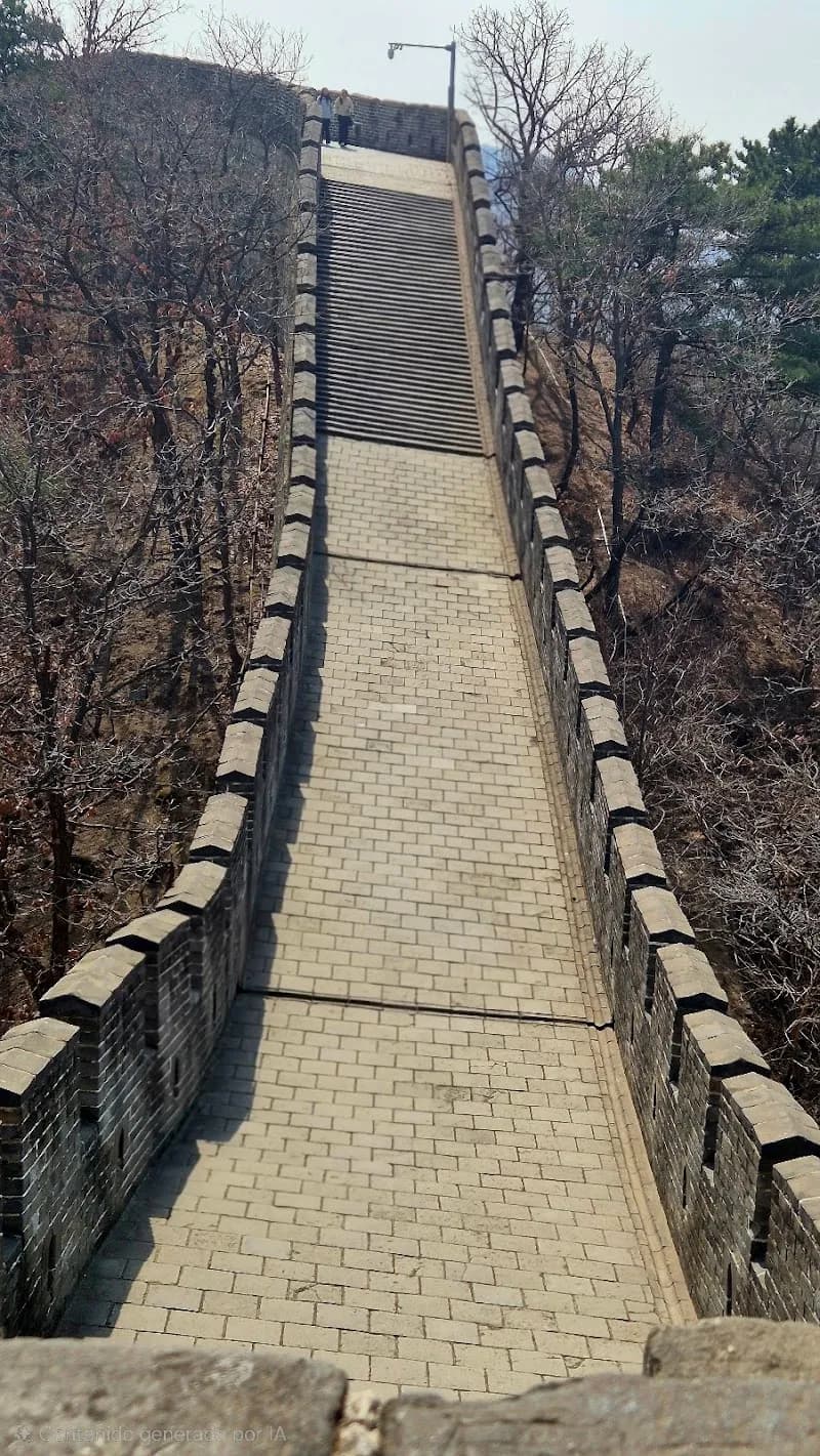 View of Mutianyu Great Wall Scenic Area Ticket Office in Huairou District, Beijing