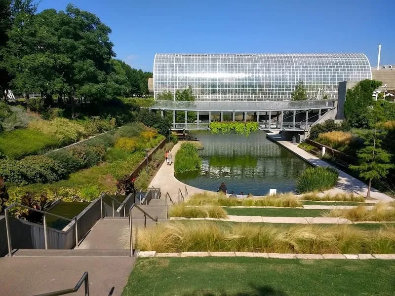View of Myriad Botanical Gardens in Tulsa, OK