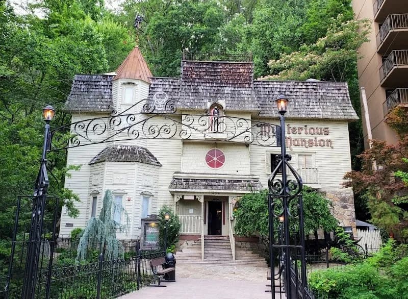 View of Mysterious Mansion in Gatlinburg, TN