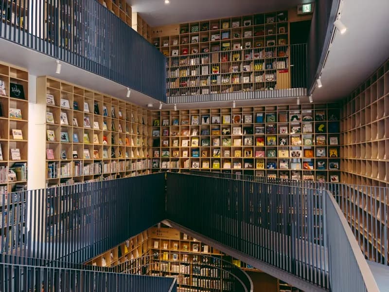 Nakanoshima Children's Book Forest library in Izumi, Osaka