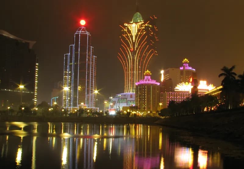 View of Nam Van Lake in Macau, MAC