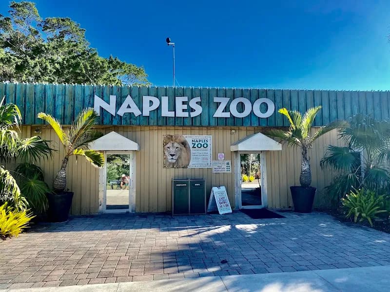 View of Naples Zoo at Caribbean Gardens in Naples, FL