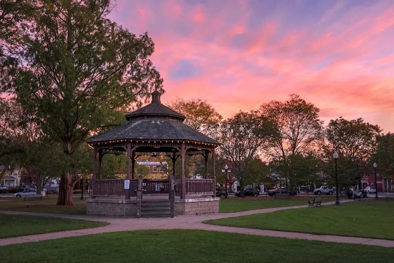 Natick Common park in Natick, MA