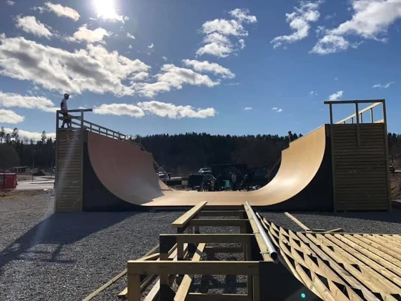 View of Nesodden Skatepark in Nesodden, Oslo