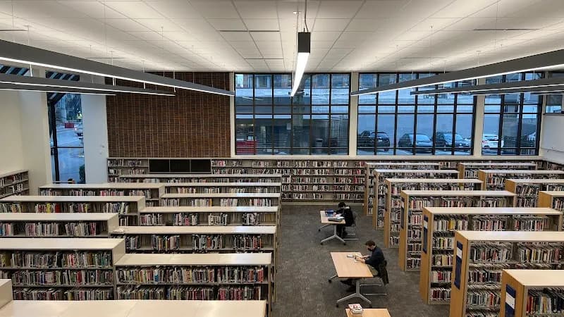 View of New Westminster Public Library in New Westminster, BC