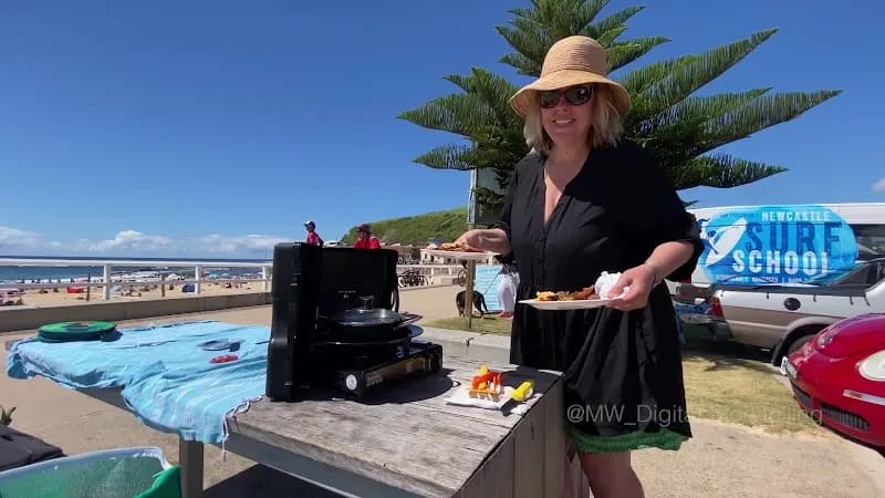 View of Nobbys Beach in Newcastle, NSW
