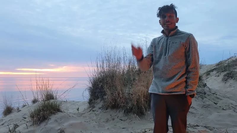 View of Nordhouse Dunes Wilderness Area in Rothbury, MI