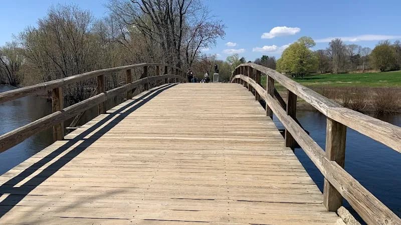 View of North Bridge in Concord, MA