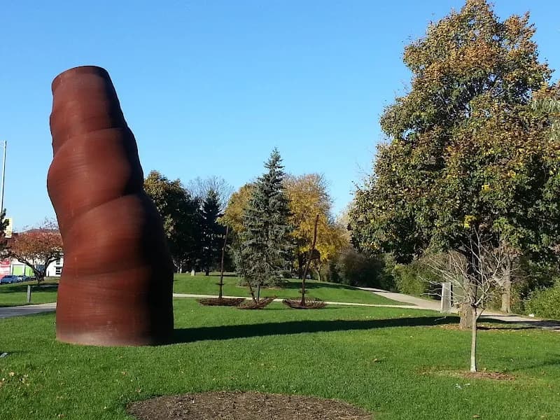 View of North Shore Channel Trail in Wilmette, IL