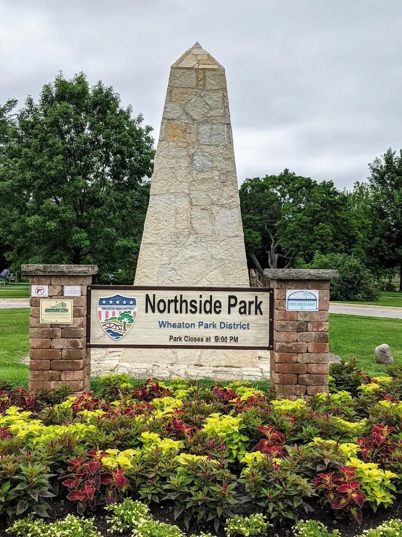 View of Northside Park in Wheaton, IL