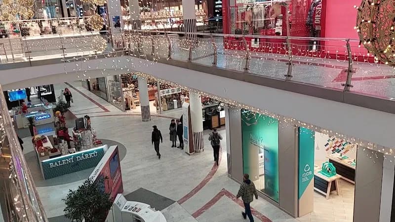 View of Nový Smíchov Shopping Centre in Smíchov, CZ