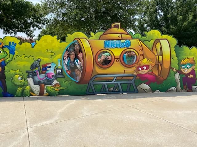 View of NRH2O Family Water Park in North Richland Hills, TX