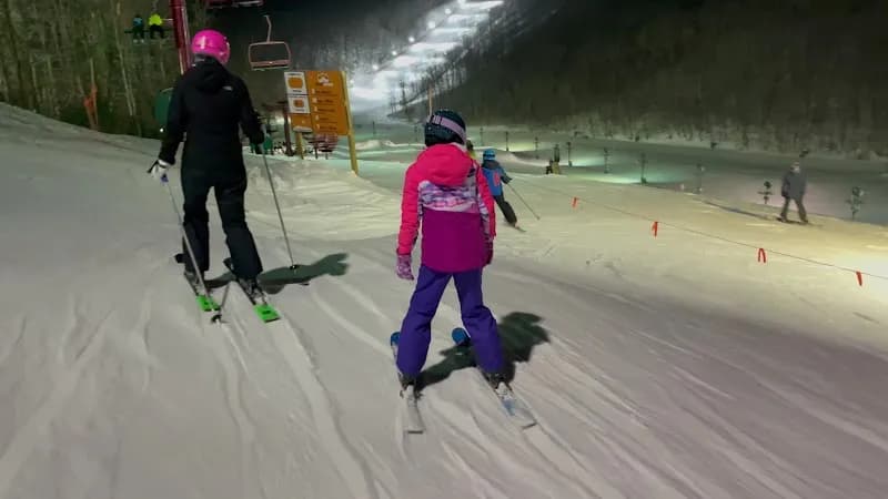 View of Nubs Nob Ski Resort in Harbor Springs, MI