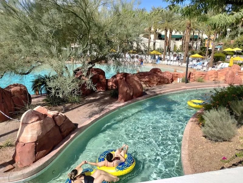 View of Oasis Water Park in Tempe, AZ