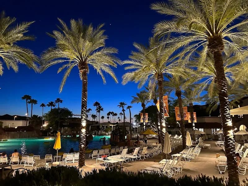 View of Oasis Water Park in Tempe, AZ
