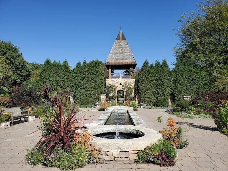 View of Olbrich Botanical Gardens in Madison, WI