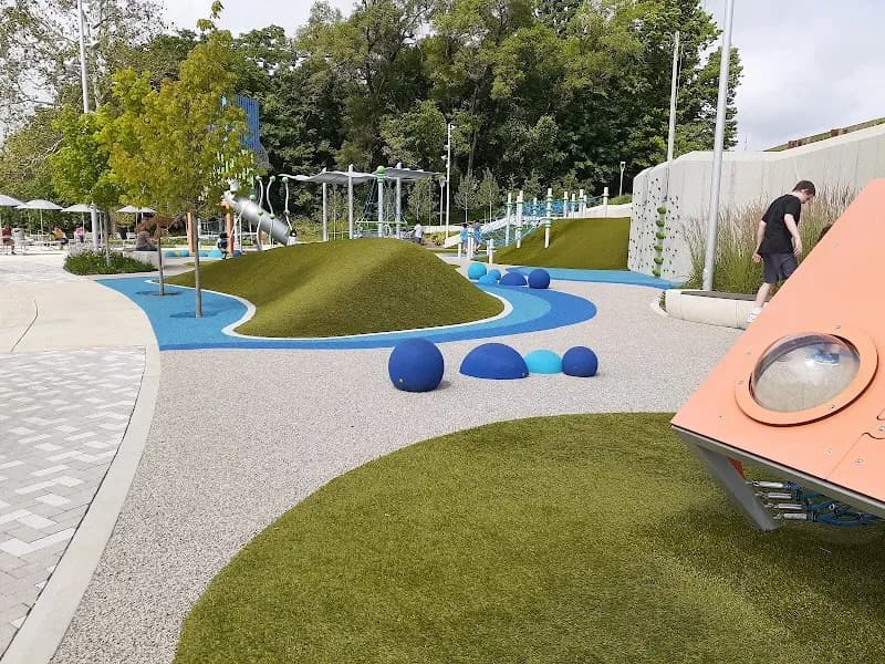 View of Old City Park in Greenwood, IN