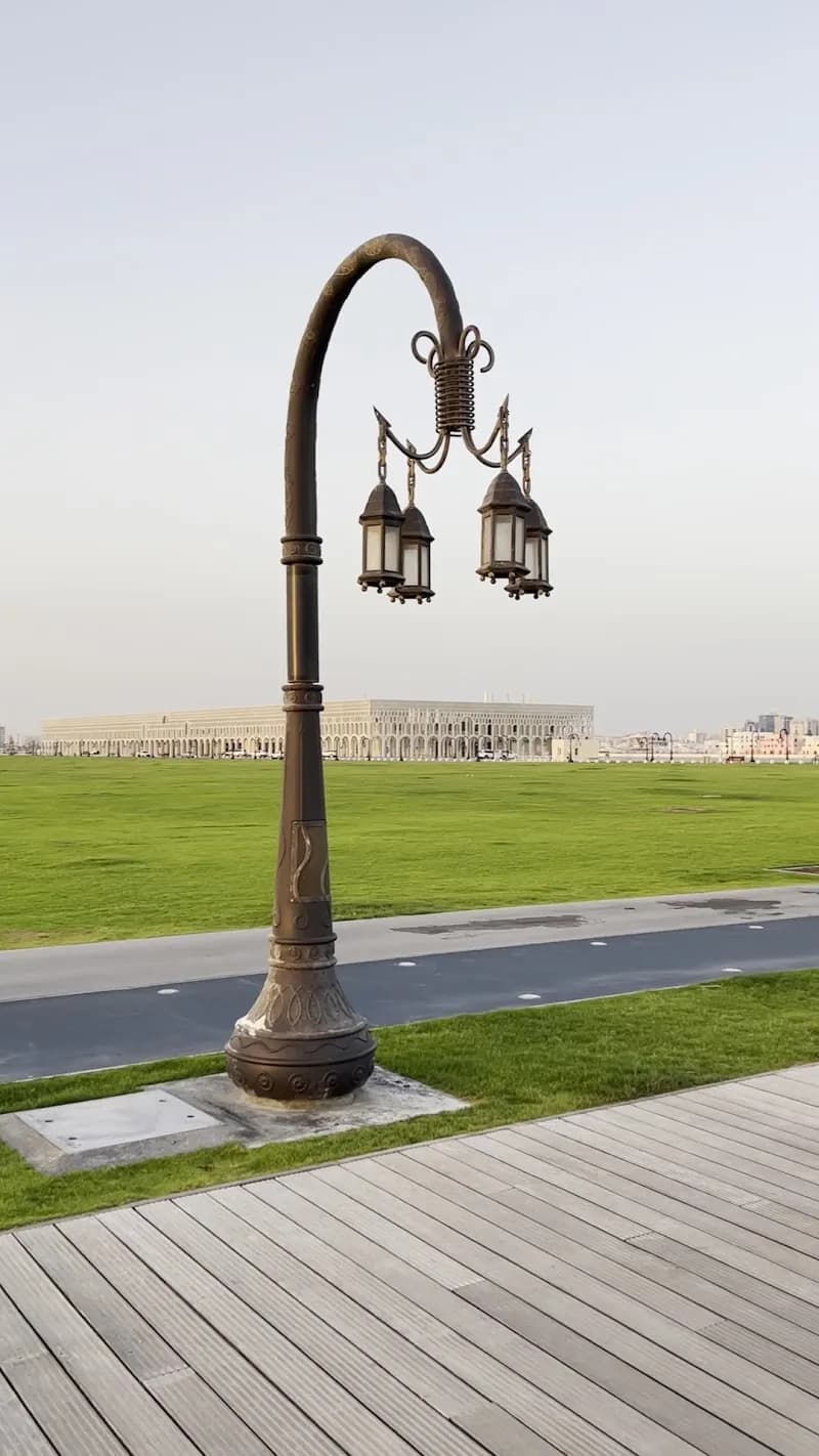 View of Old Doha Port (New) Sidewalk in New Doha, QA