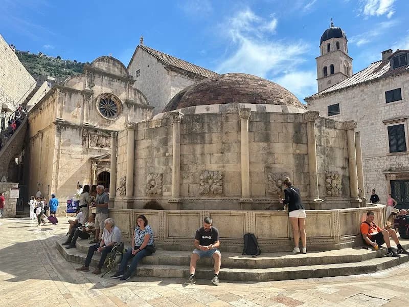 Onofrio's Large Fountain cultural landmark in Dubrovnik, DN