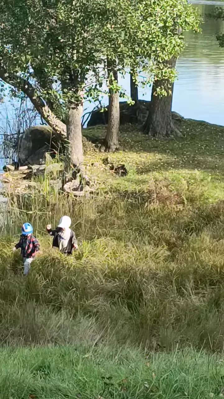 View of Orlången Nature reserve, Ebbadalsvägen entrance in Huddinge, Stockholm