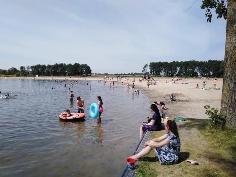 View of Ouderkerkerplas Strand in Ouder-Amstel, NH