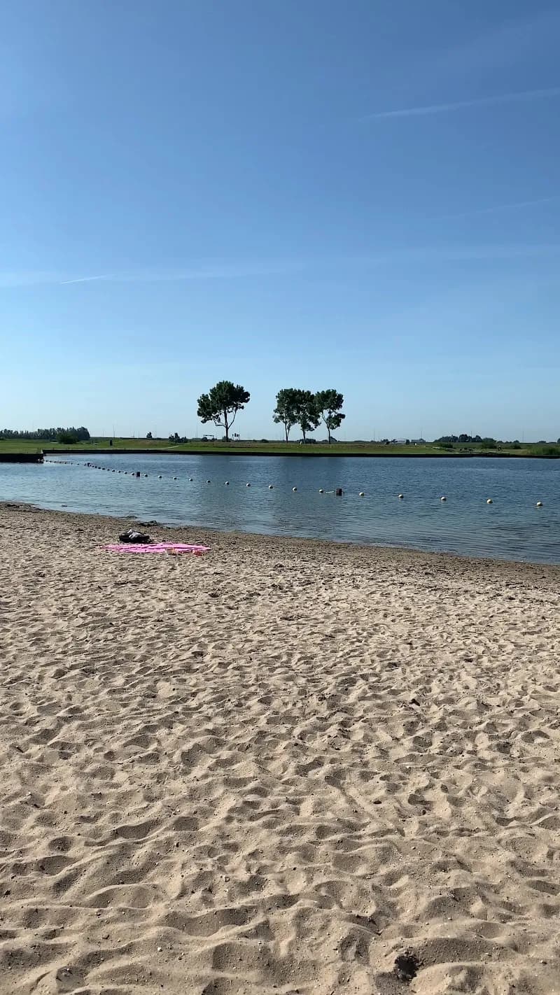 View of Ouderkerkerplas Strand in Ouder-Amstel, NH