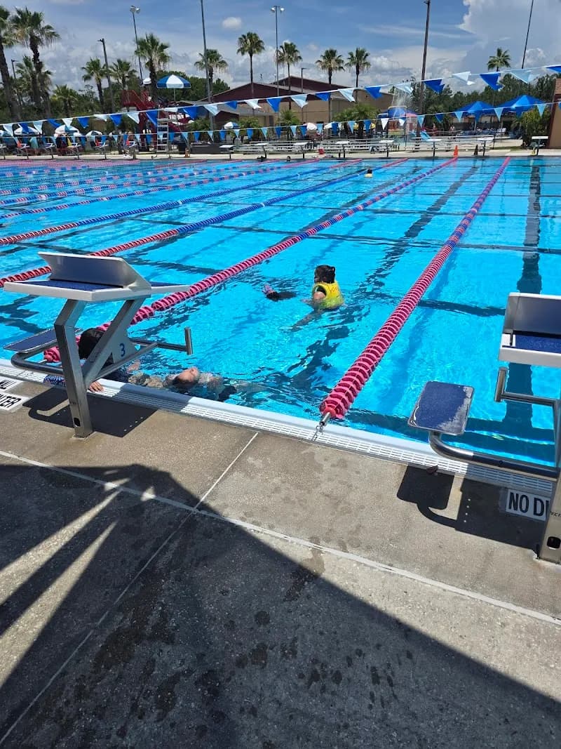 View of Oviedo Gymnasium/Aquatic Facility - Building Hours Only; Check Website for Pool Hours in Oviedo, FL